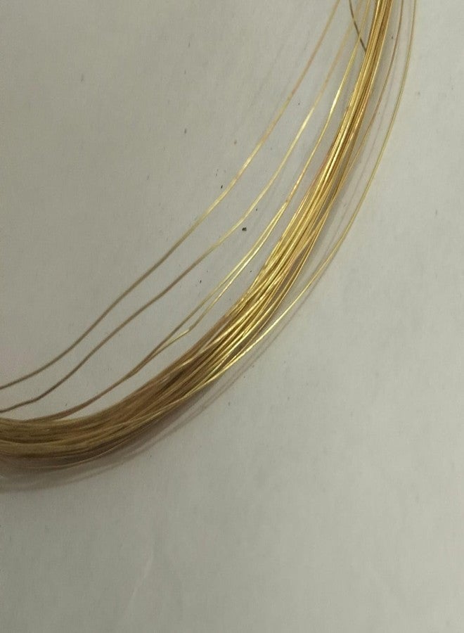 SIJCM 20 Meters Brass Wire - All Gauges and Sizes - Golden Wire for Jewellery on spool - DIY Jewellery & Artistic (30 Gauge (0.32mm), 1) - Image 3